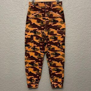 Loose Zip Camo Jeans 